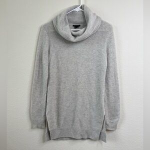 Theory 100%‎ Cashmere Sweater Madalinda Womens Gray Cowl Long Sleeve Sz P Preppy